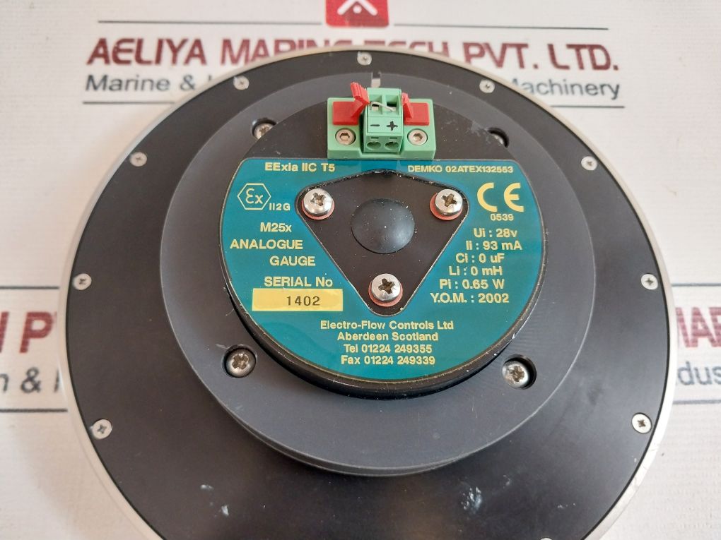 Electro-flow Controls M25X Analogue Gauge 28V