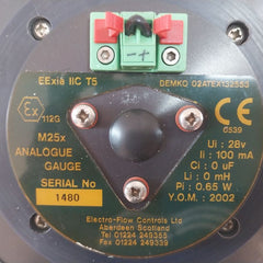 Electro-flow M25X Analogue Gauge 0-15000 Psi