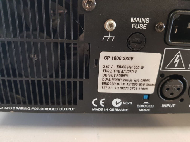 Electro-voice Cp1800 Power Amplifier