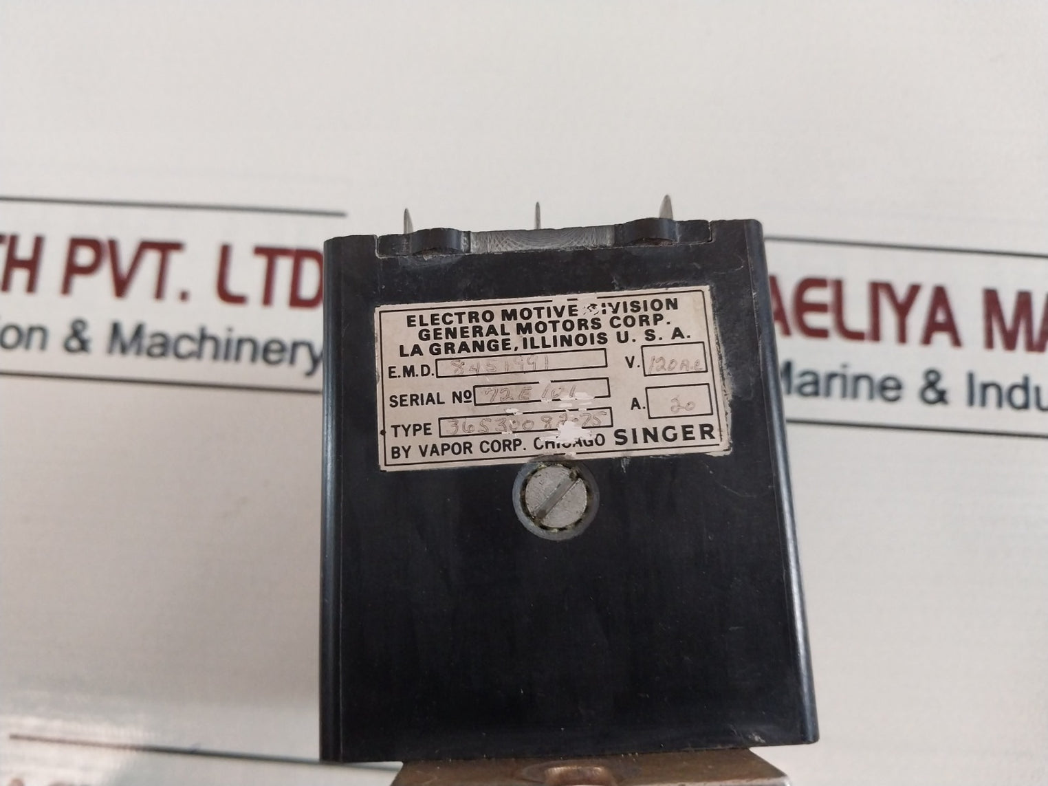 Electro Motive 36530082-75 Relay Emd 8451991 120V Ac 20A