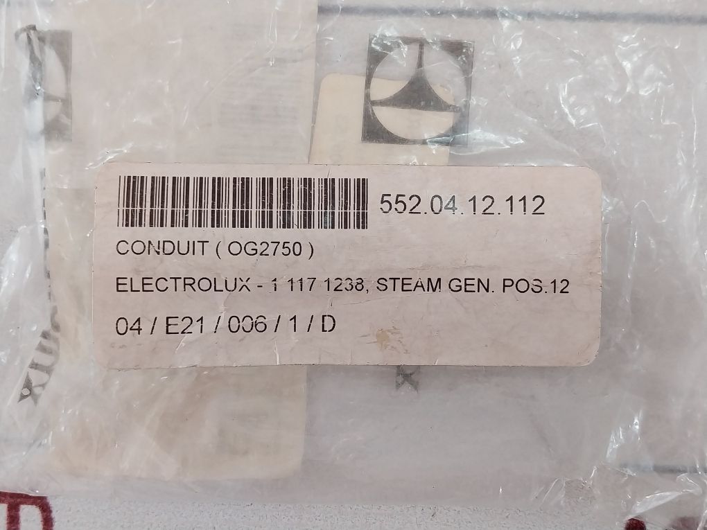Electrolux 0G2750 Conduit 8000006253