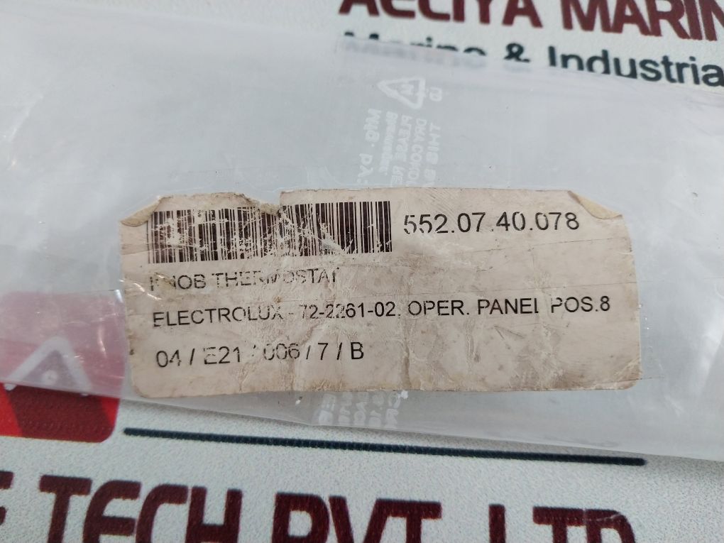 Electrolux 0G3825 Knob Thermostat