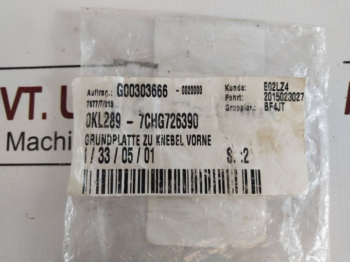 Electrolux 0Kl289 Base Plate To Front Knob 0Kl289-7Chg726390