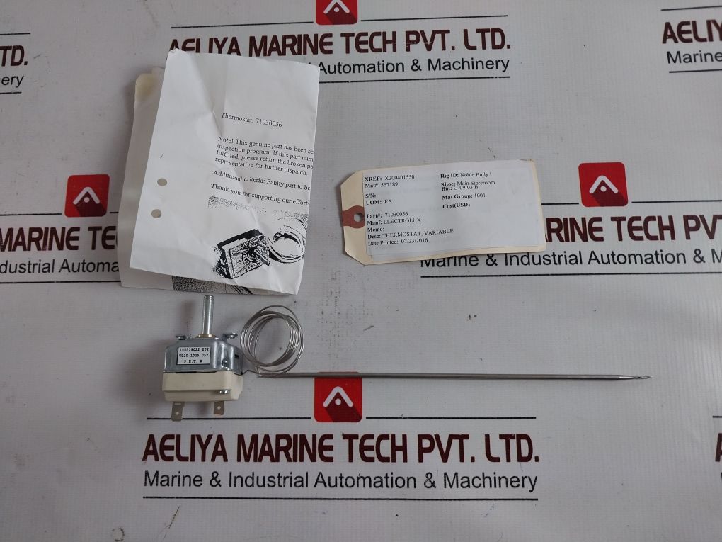 Electrolux 155519032 202 Thermostat
