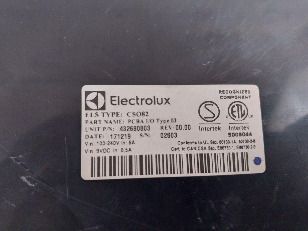 Electrolux 432680803 Pcba I/O Card Type 82