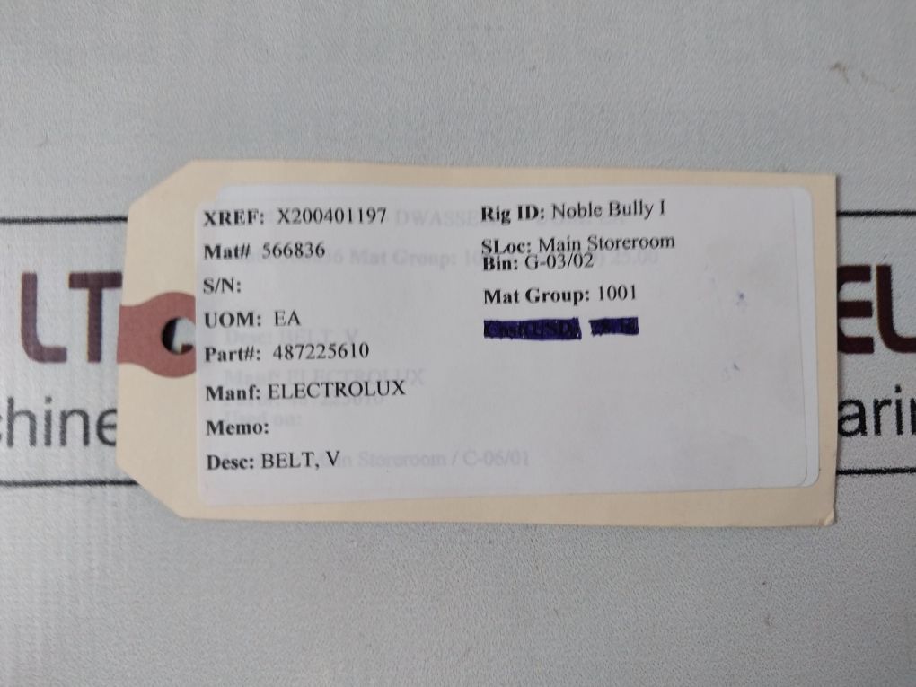 Lot Of 7X Electrolux 487225610 V Belt Pj 813