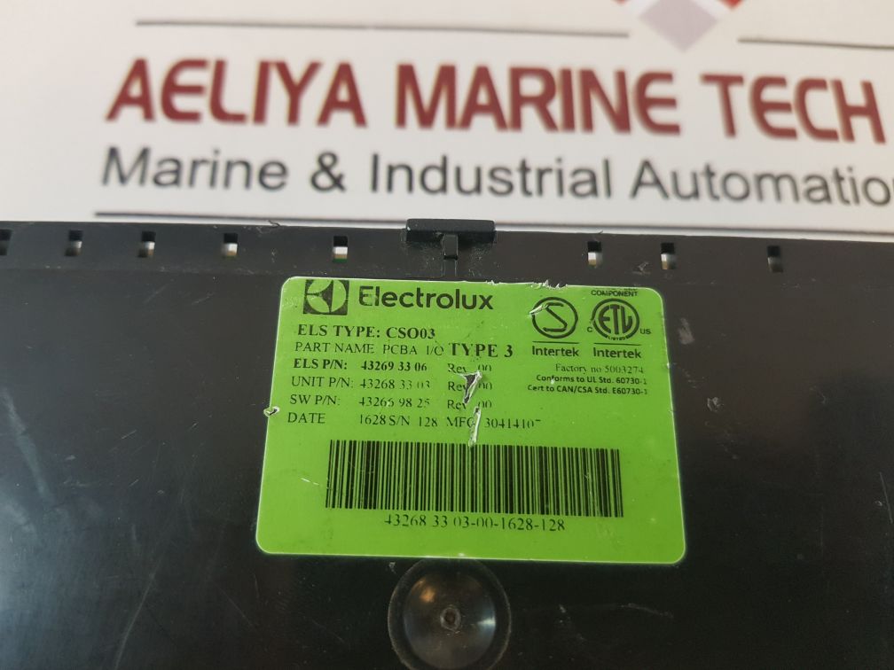 Electrolux Cso03 Pcba I/O Type 3