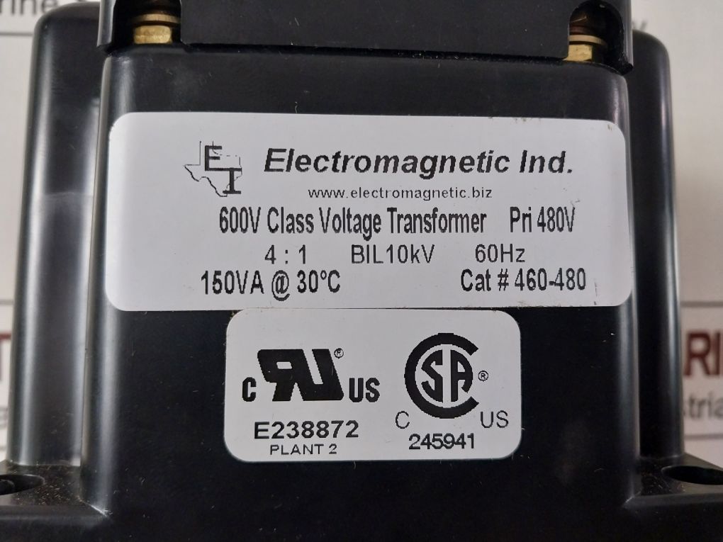 Electromagnetic 460-480 Potential Transformer 720003-1