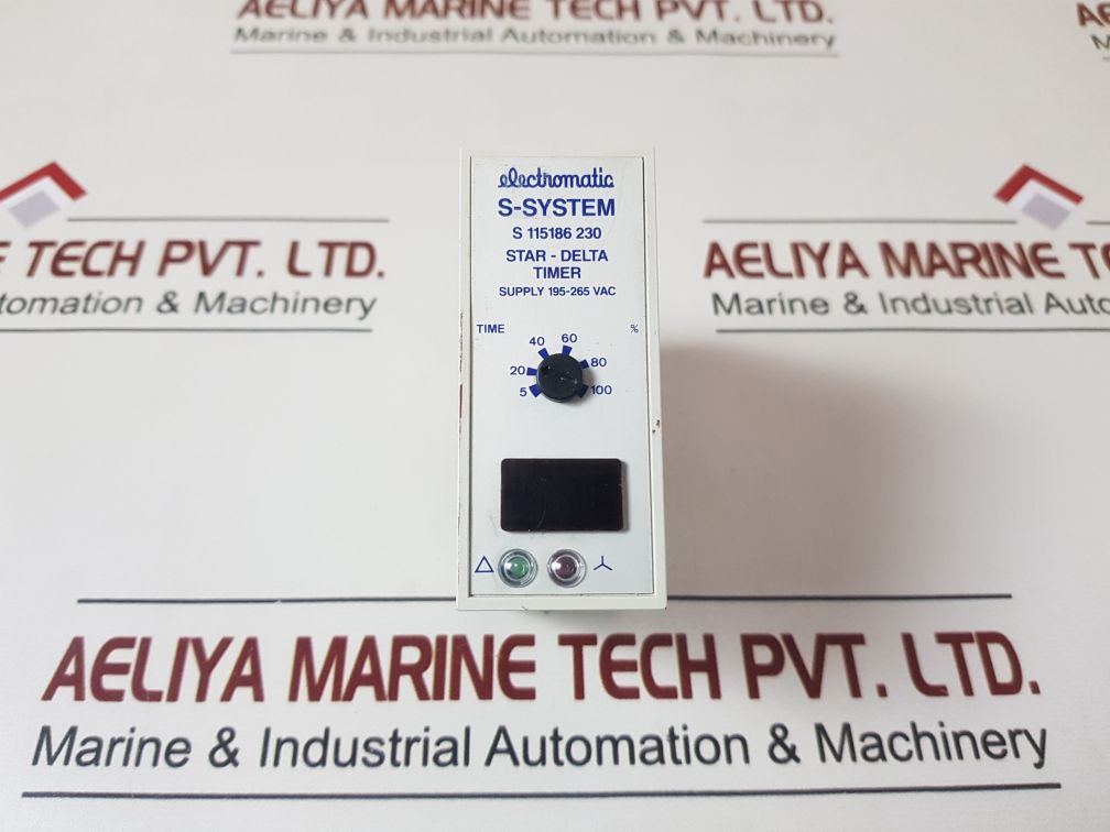 Electromatic S-system S 115186 230 Star-delta Timer Without Base
