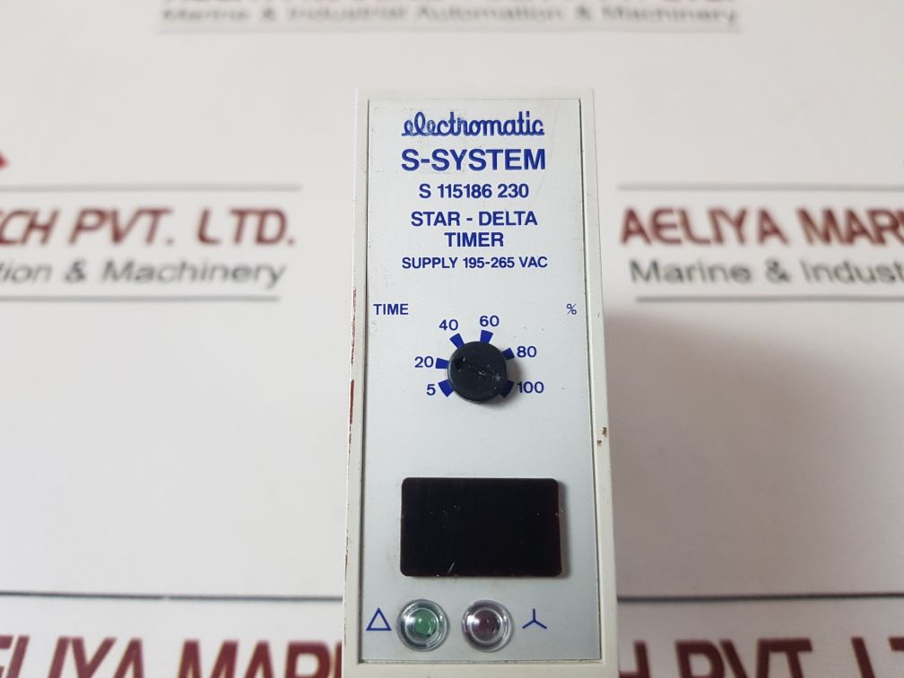 Electromatic S-system S 115186 230 Star-delta Timer Without Base
