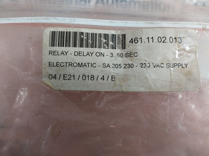 Electromatic S-system Sa 205 230 Delay On Operate 230 V Ac
