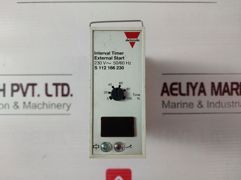 Electromatic S 112 166 230 Interval Timer External Start 230V~ 50/60Hz