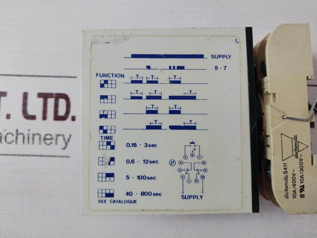 Electromatic S 112 166 230 Interval Timer External Start 230V~ 50/60Hz