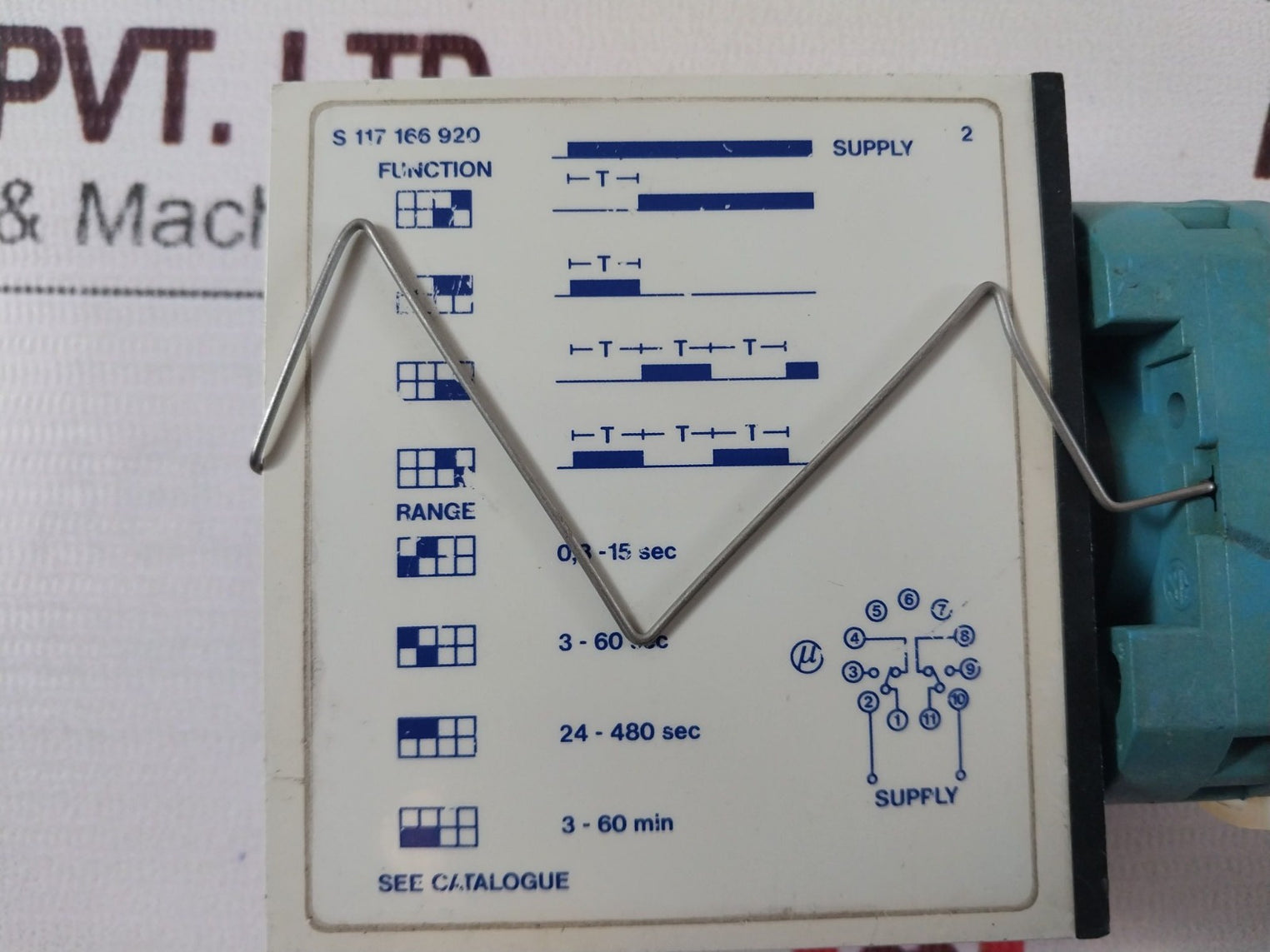 Electromatic S 117 166 920 Combi Timer 20-265V Ac-dc With Base
