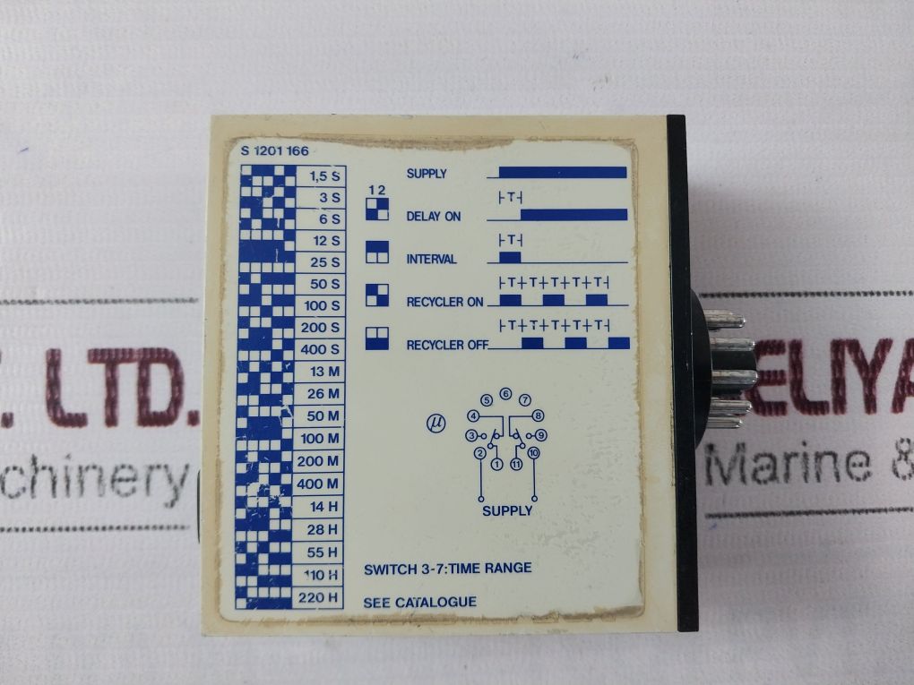 Electromatic S 1201 166 230 Combi Timer Automatic Start 230V~ 50/60Hz