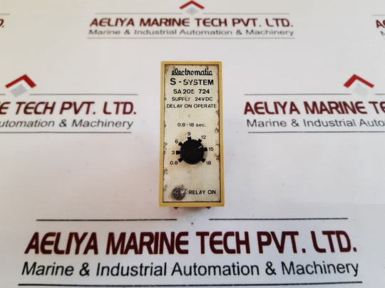 Electromatic Sa205 724 Time Delay Relay