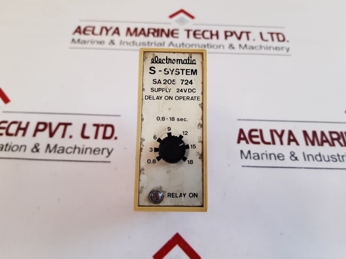 Electromatic Sa205 724 Time Delay Relay