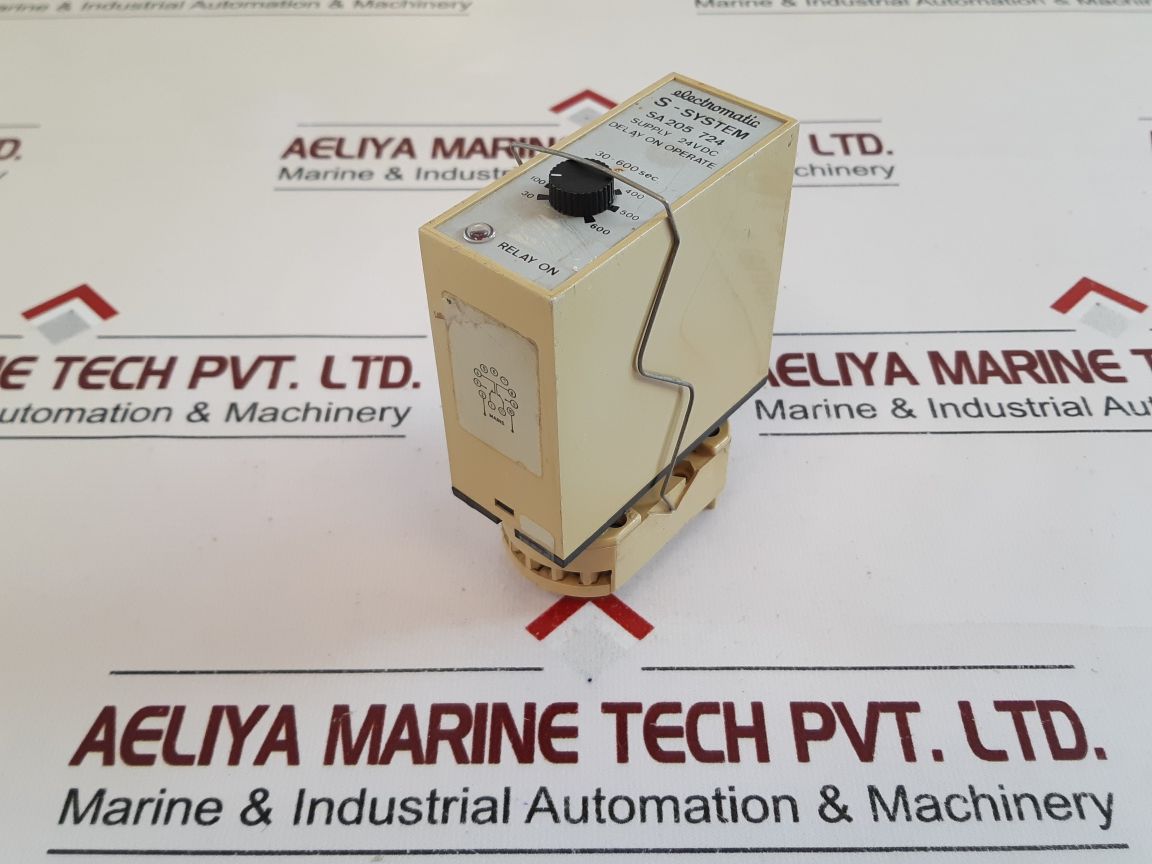 Electromatic Sa205 724 Time Delay Relay With Base 30-600 Sec