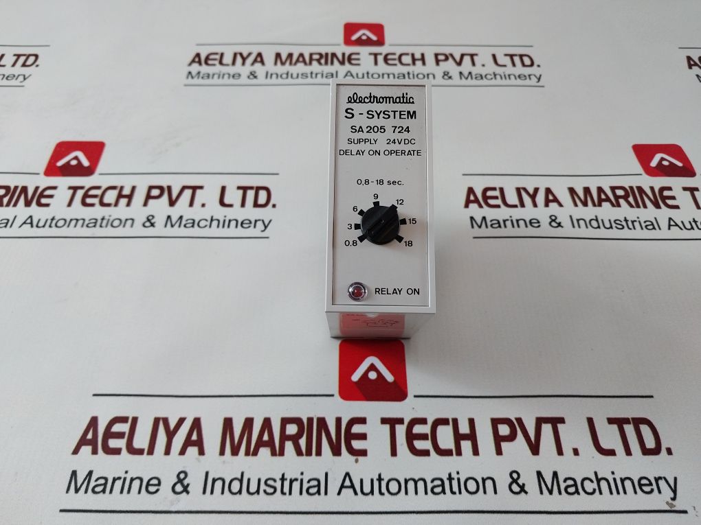 Electromatic Sa205 724 Time Delay Relay 0,8-18 Sec.