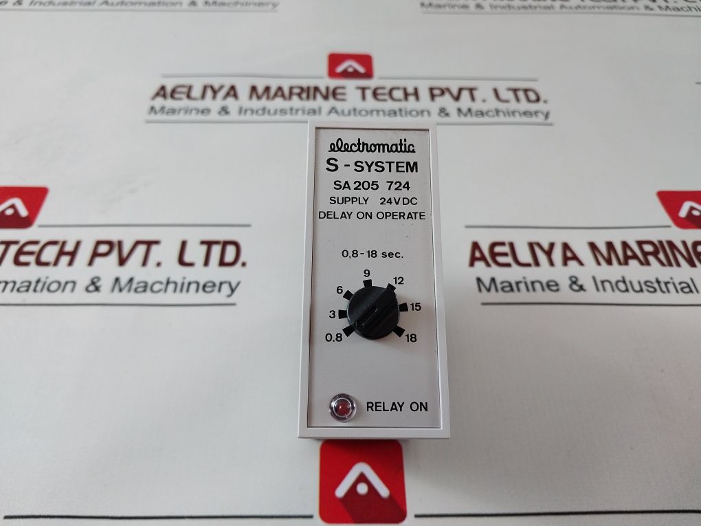 Electromatic Sa205 724 Time Delay Relay 0,8-18 Sec.