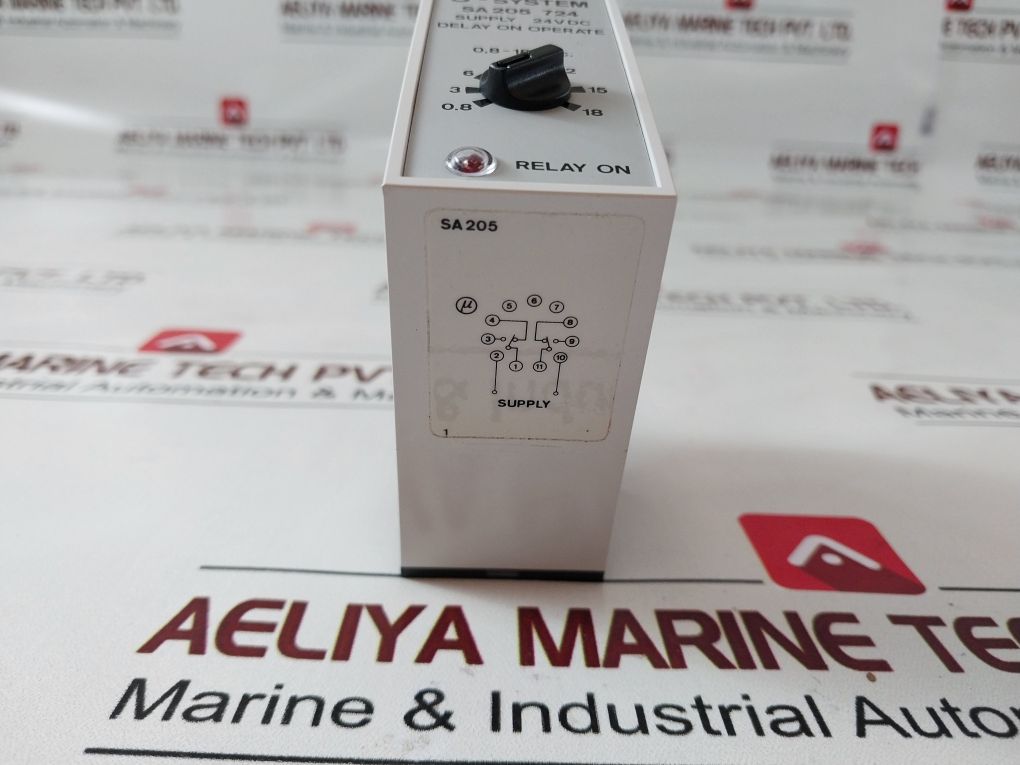 Electromatic Sa205 724 Time Delay Relay 0,8-18 Sec.