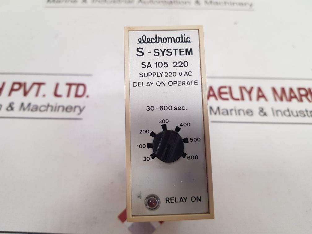 Electromatic S-system Sa 105 220 Delay On Operate used