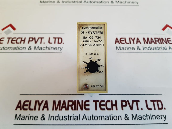 Electromatic Sa 105 724 Delay On Operate Timer Relay 8-180 Sec