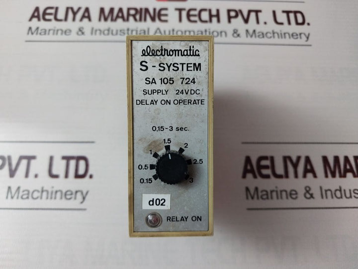 Electromatic Sa 105 724 S-system Delay On Operate 24Vdc