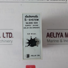 Electromatic S-system Sa 205 024 Delay On Operate Relay 24 Vdc
