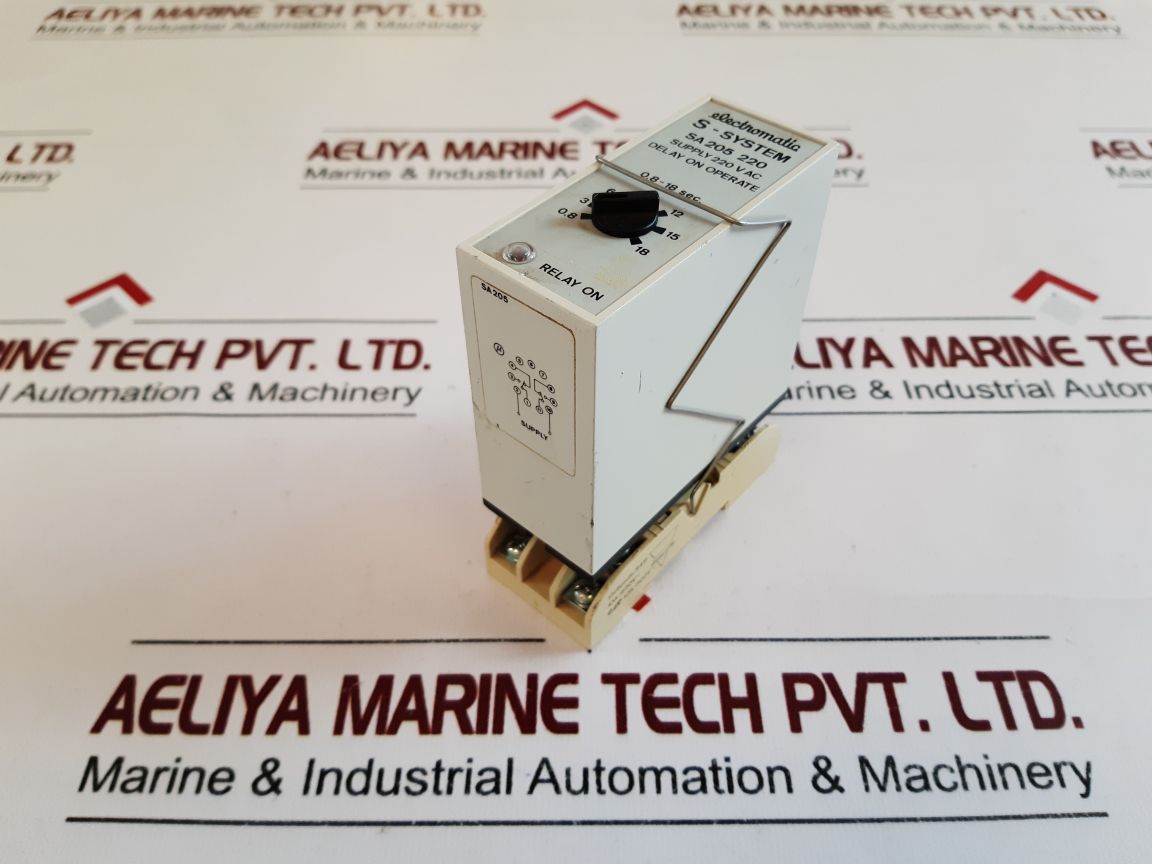 Electromatic Sa 205 220 Delay On Operate With Base 0,8-18 Sec
