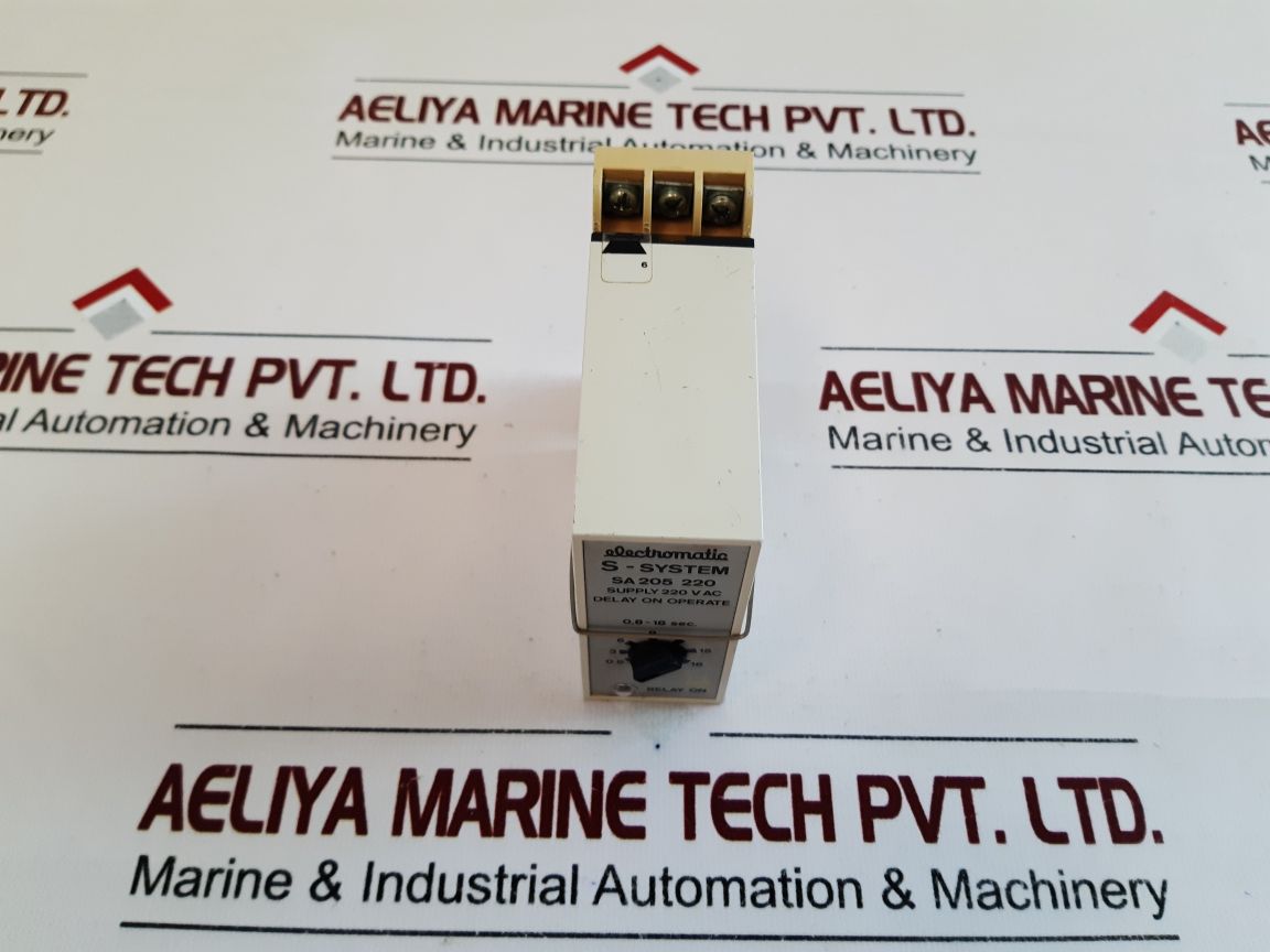 Electromatic Sa 205 220 Delay On Operate With Base 0,8-18 Sec