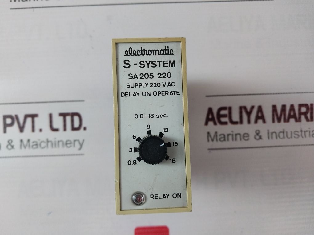 Electromatic Sa 205 220 Delay On Operate Supply 220 Vac