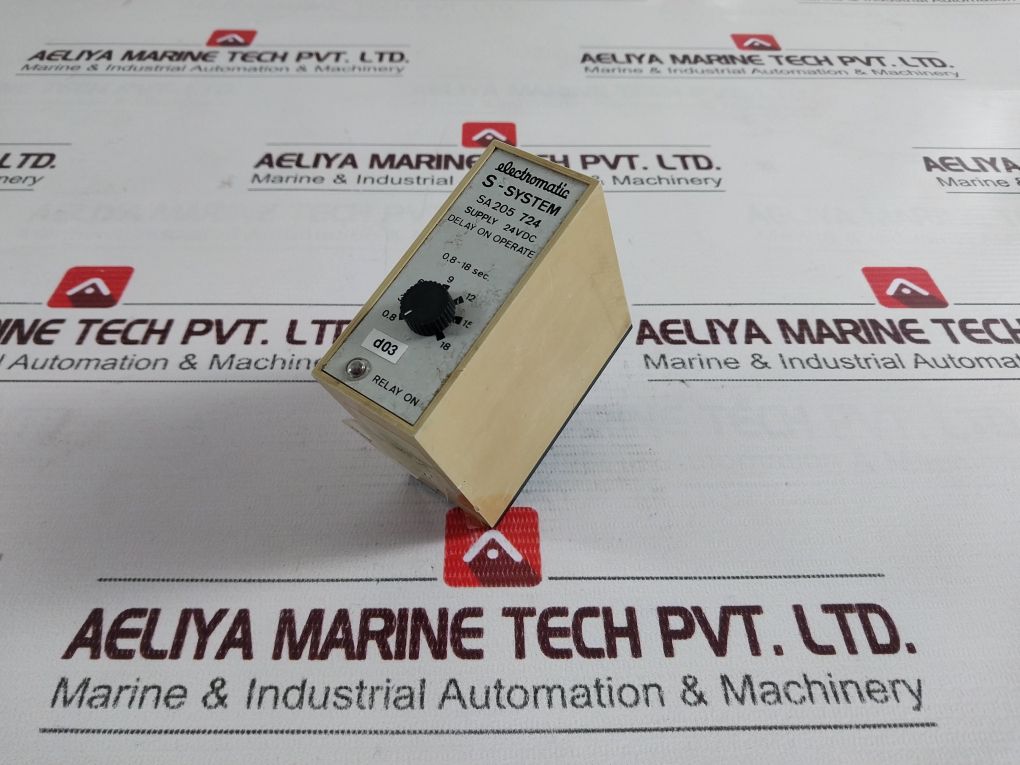 Electromatic Sa 205 724 Delay On Operate Time Relay 0.8-18 Sec