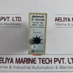 Electromatic Sa 205 724 Delay On Operate Time Relay 0.8-18 Sec