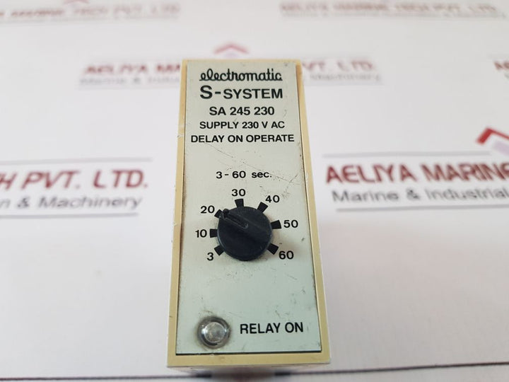 Electromatic Sa 245 230 Delay On Operate 3-60 Sec.