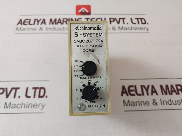 Electromatic Sabc 207 724 Combi Relay Range Timer