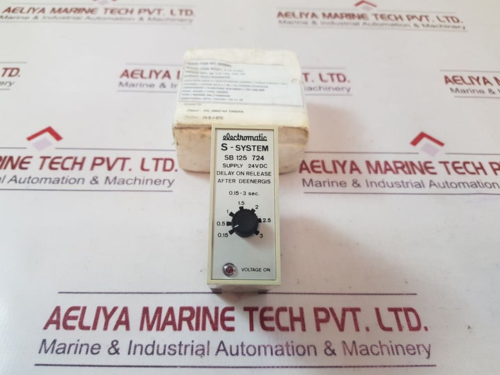 Electromatic Sb 125 724 Time Relay 0.15-3 Sec
