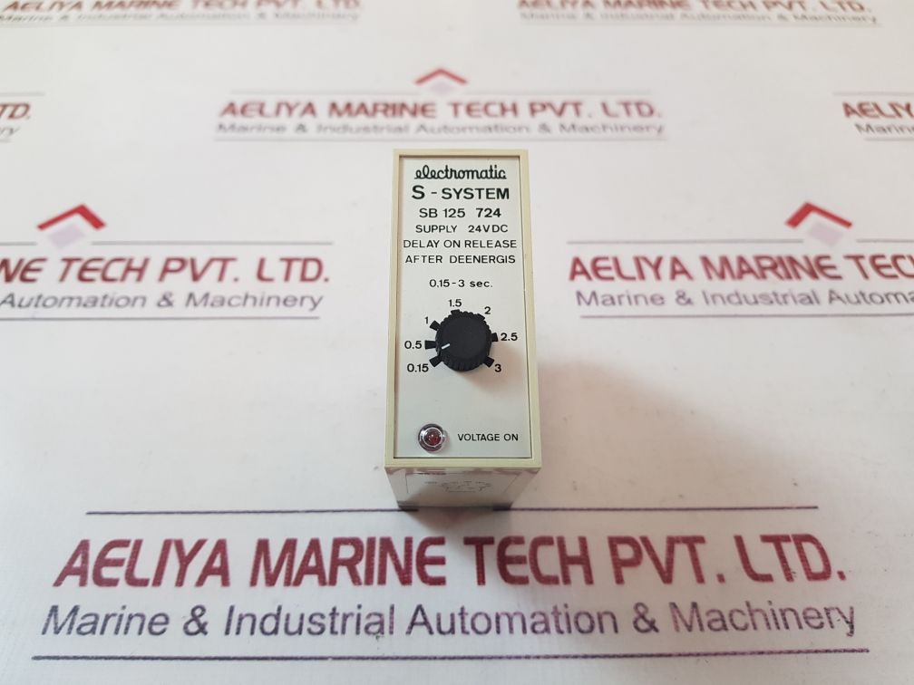 Electromatic Sb 125 724 Time Relay 0.15-3 Sec
