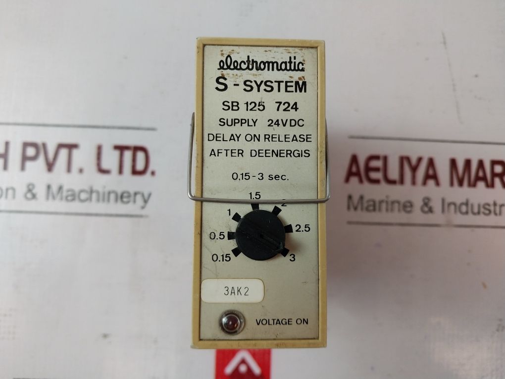 Electromatic Sb 125 724 Delay On Release After Deenergis With Socket