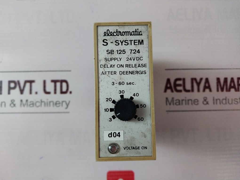 Electromatic Sb 125 724 Sb125724 Delay On Release 3-60 Sec