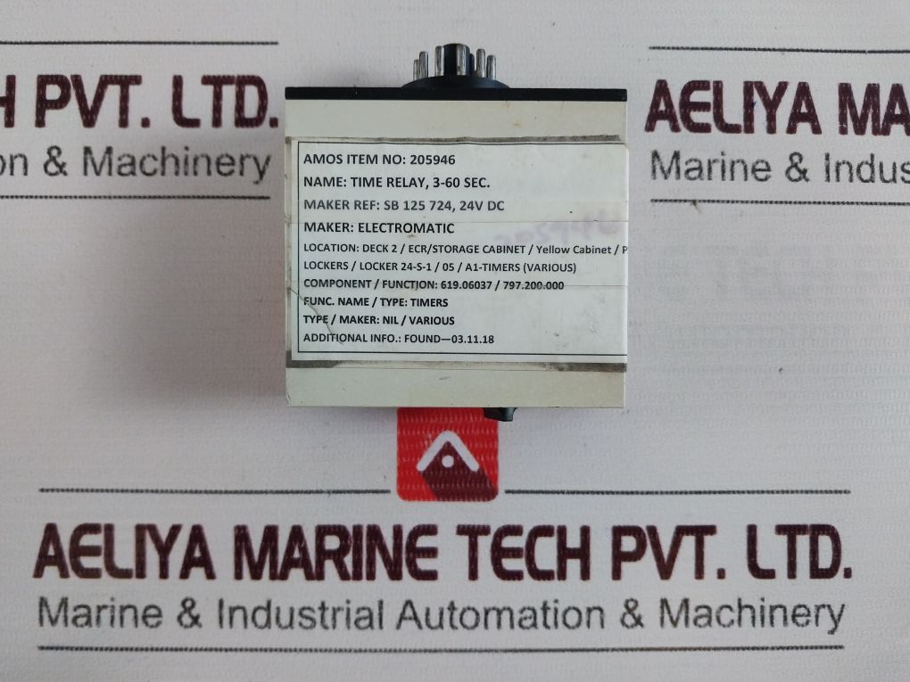 Electromatic Sb 125 724 S-system Time Relay Delay On Release After Deenergis