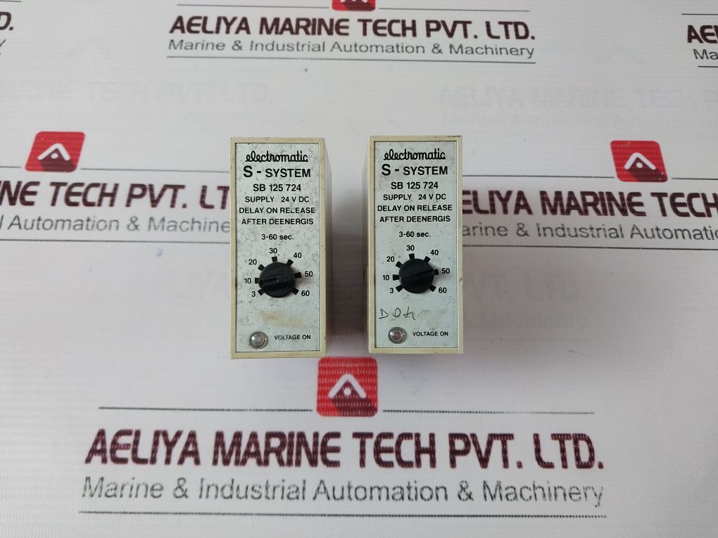 Electromatic S-system Sb 125 724 Delay On Release After Deenergis Relay 24V Dc