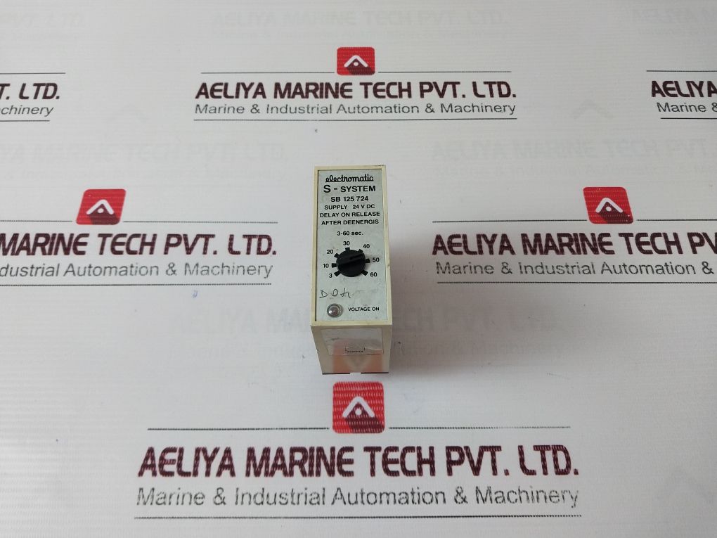 Electromatic S-system Sb 125 724 Delay On Release After Deenergis Relay 24V Dc