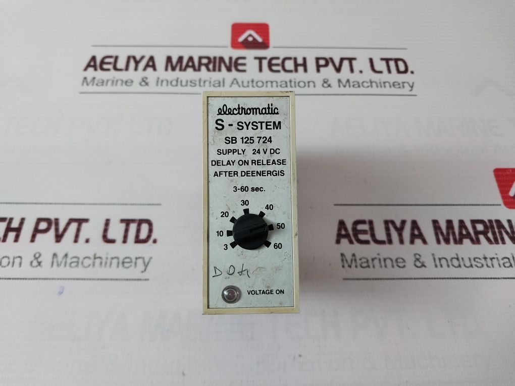 Electromatic S-system Sb 125 724 Delay On Release After Deenergis Relay 24V Dc