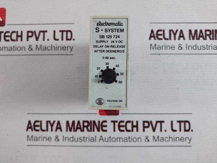 Electromatic S-system Sb 125 724 Delay On Release After Deenergis