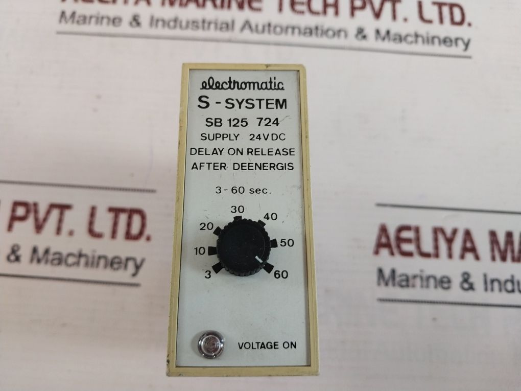Electromatic S-system Sb 125 724 Delay On Release After Deenergis