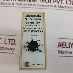 Electromatic S-system Sb 125 724 Delay On Release After Deenergis