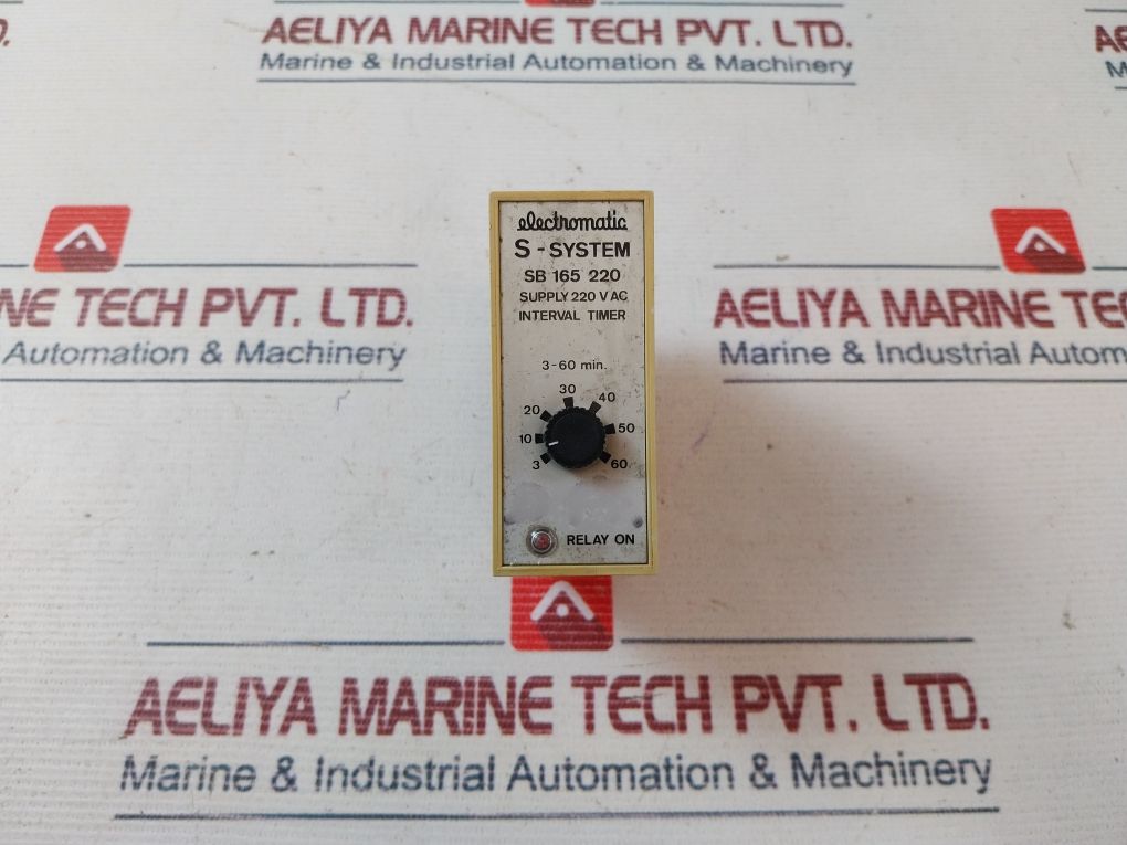 Electromatic Sb 165 220 Interval Timer 3-60 Min