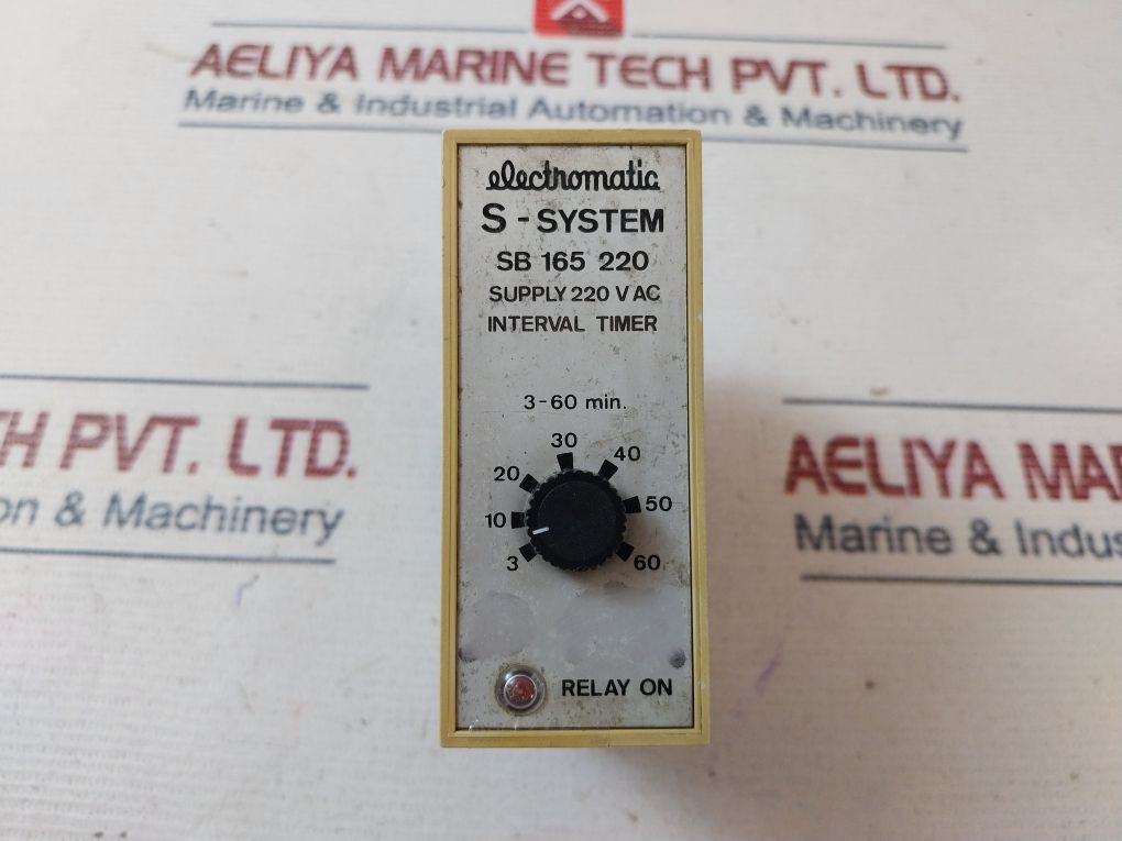Electromatic Sb 165 220 Interval Timer 3-60 Min