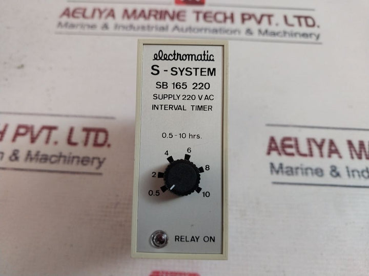Electromatic Sb 165 220 Interval Timer 220 V Ac